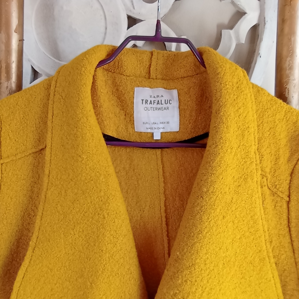 💖💖💖 Zara Woolen Open Coat - Picture 3 of 17